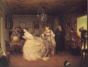 Pavel Fedotov The Major-s Courtship painting